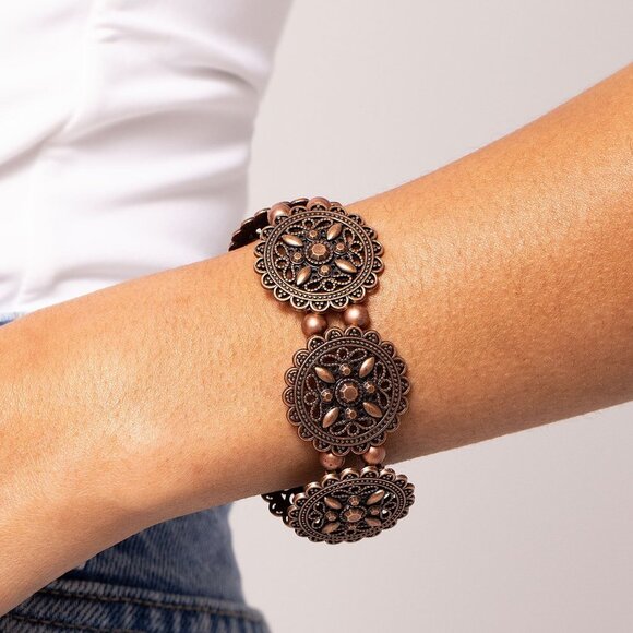 Leave of Lace - Copper Bracelet - Picture 1 of 2